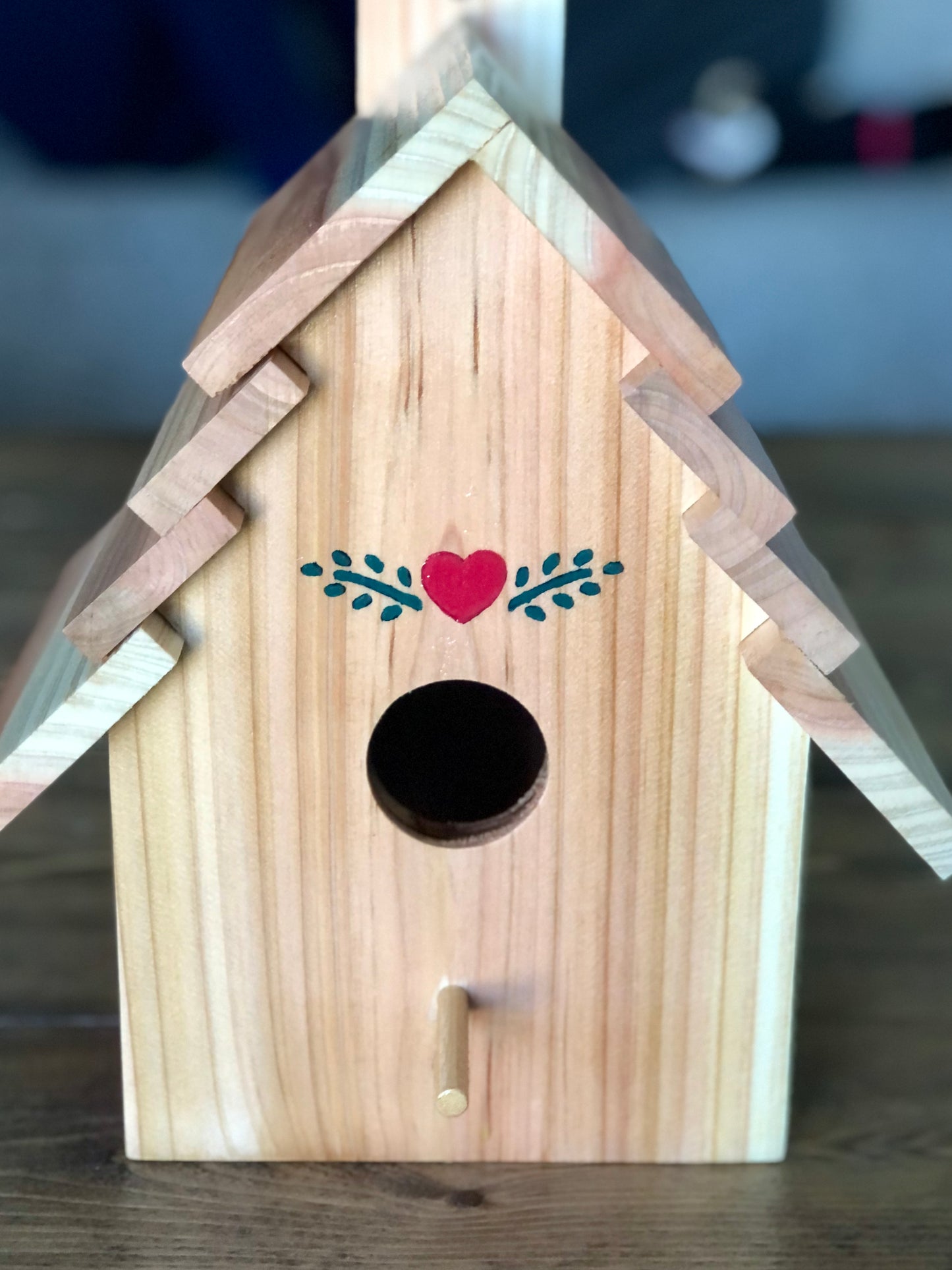 Hand-Painted Cedar Birdhouse - Made to Order